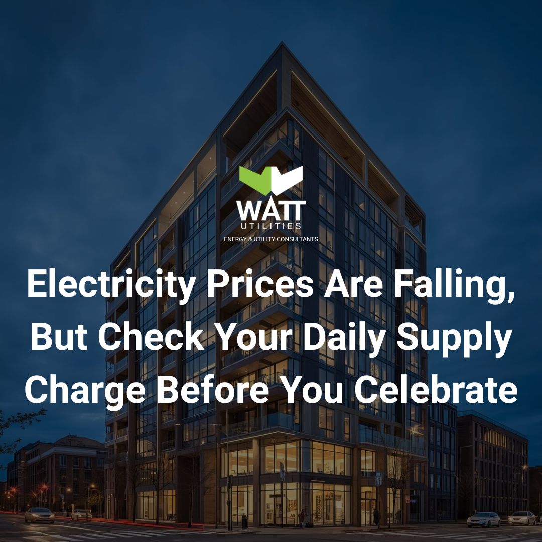 Electricity Prices Are Falling, But Check Your Daily Supply Charge Before You Celebrate